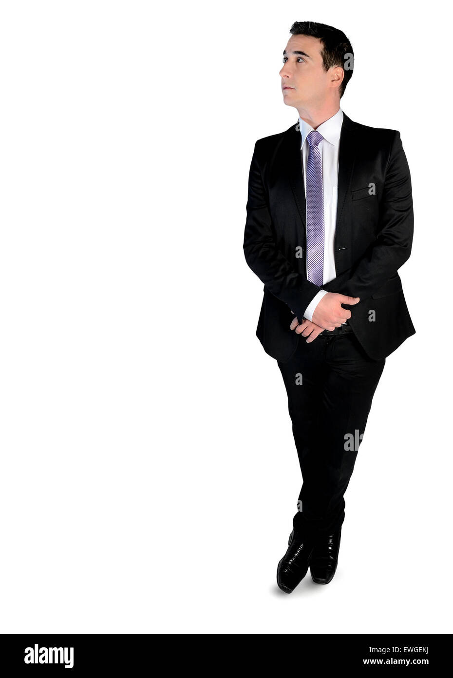 L'homme d'affaires isolées à la corner Banque D'Images