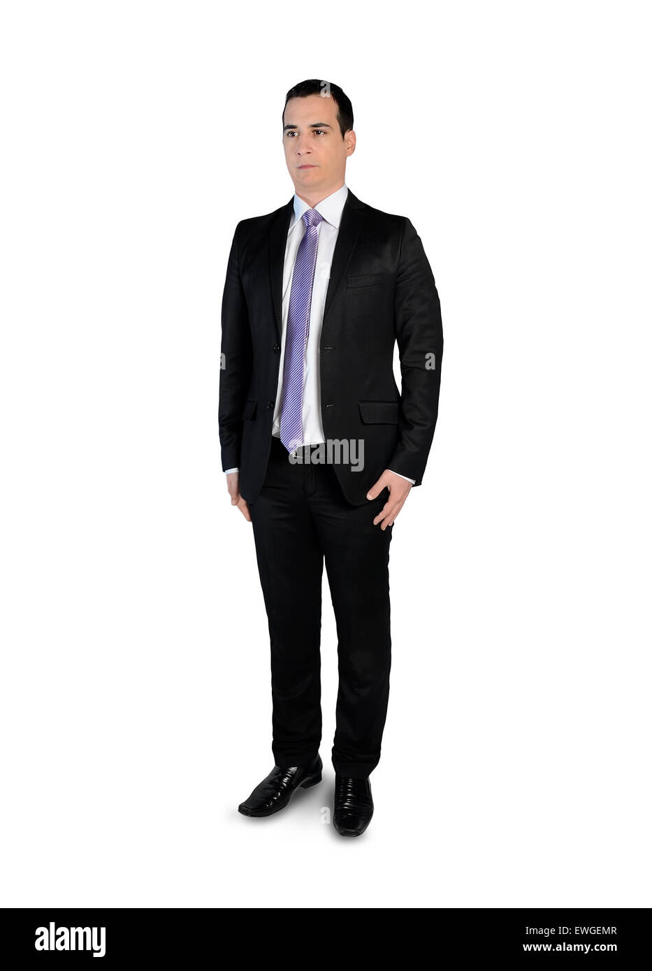 L'homme d'affaires isolées à la côte Banque D'Images