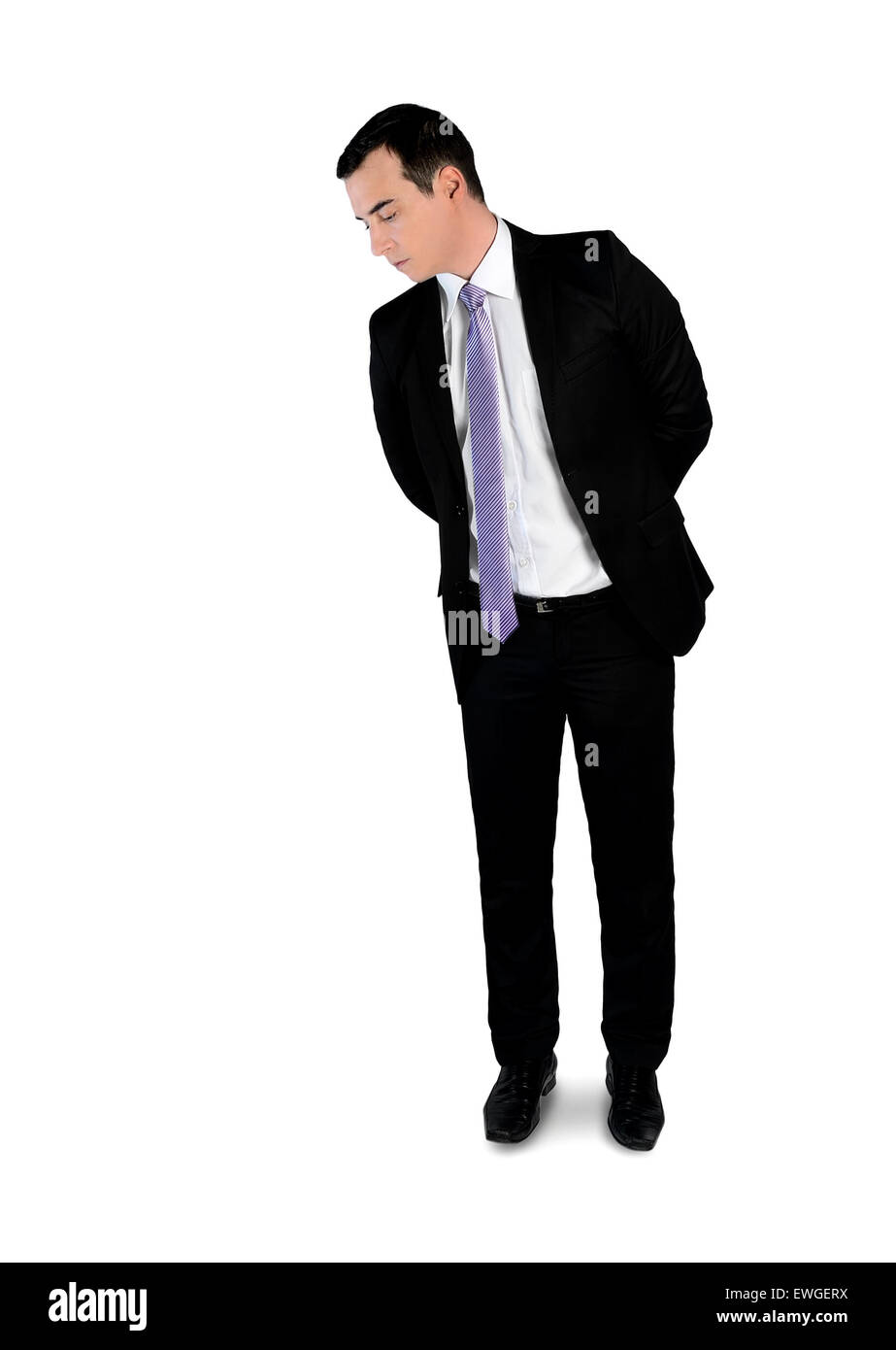 L'homme d'affaires isolées à la bas Banque D'Images