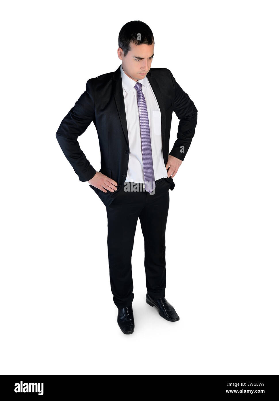 L'homme d'affaires solution pense isolé Banque D'Images