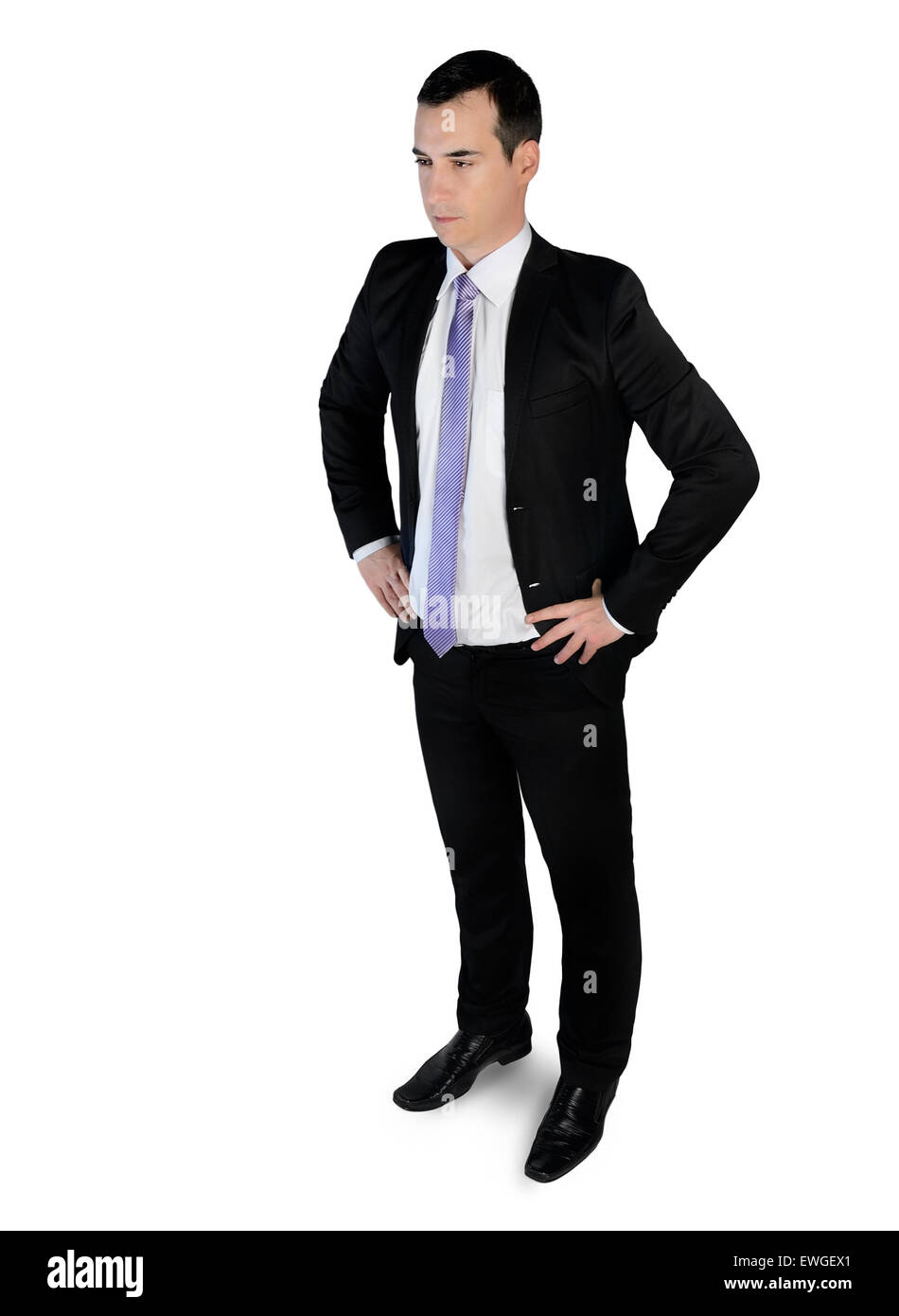 L'homme d'affaires isolées à la bas Banque D'Images