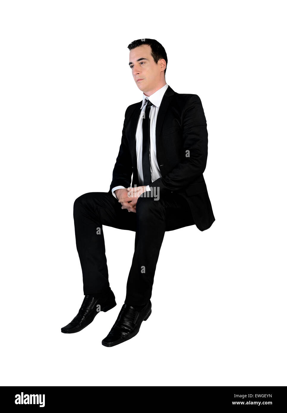 L'homme d'affaires solution pensée isolés Banque D'Images