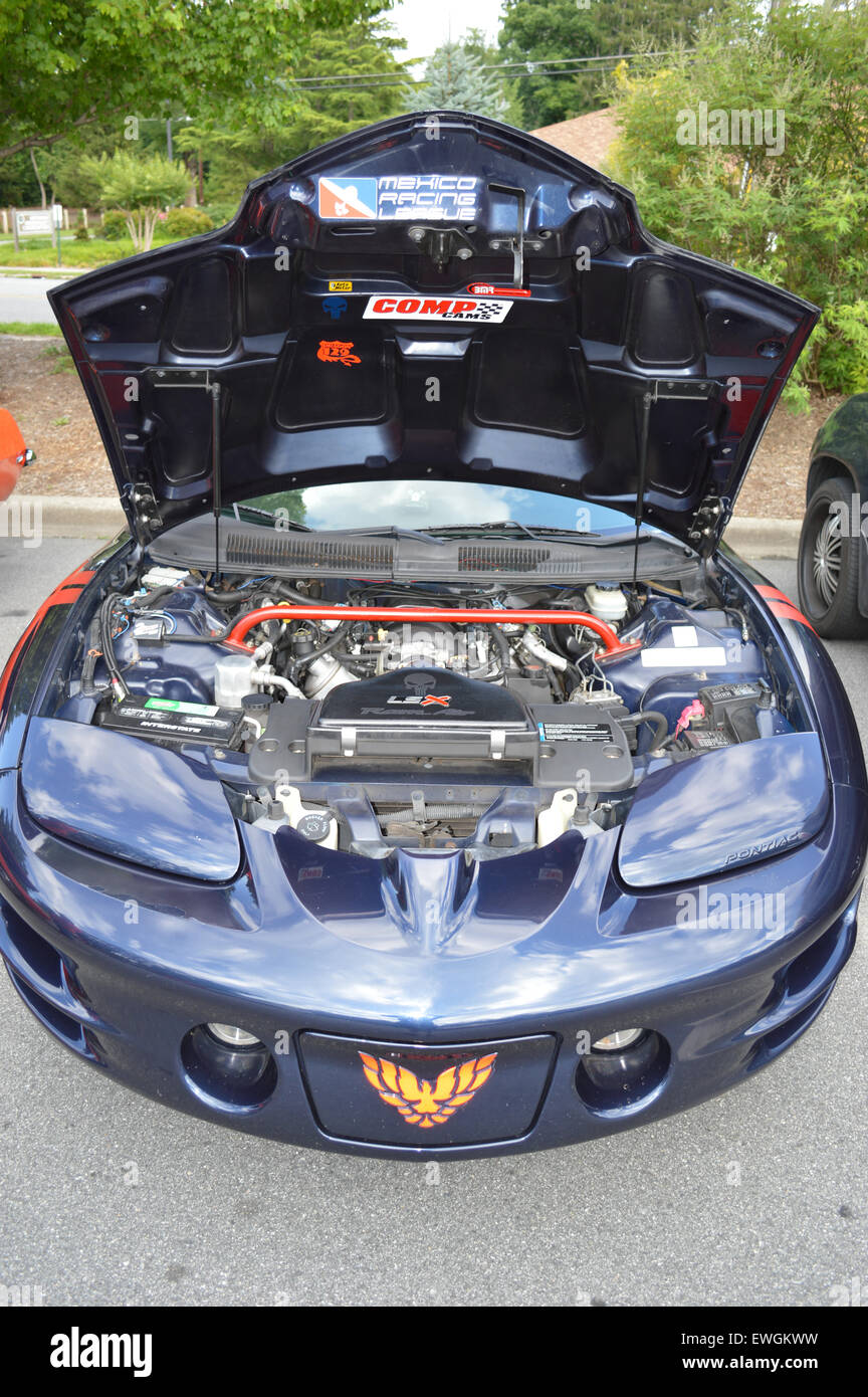 Une Pontiac Firebird Trans Am dans un car show. Banque D'Images