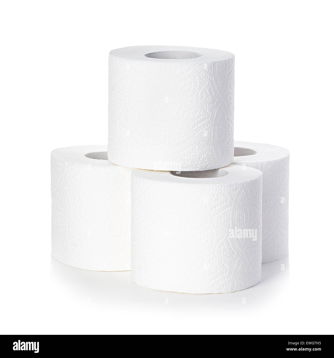 Papier toilette isolé Banque D'Images