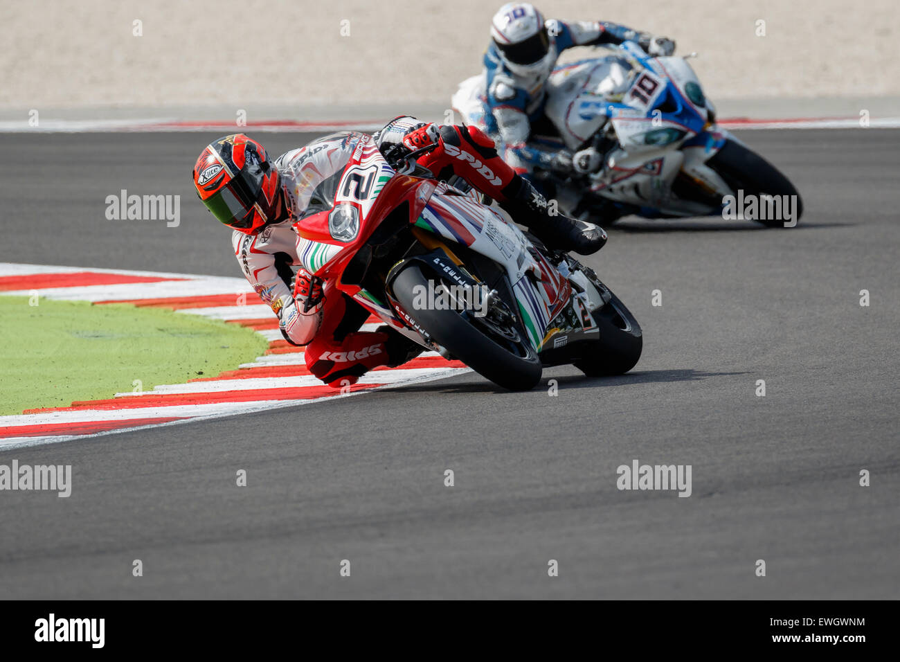 Misano Adriatico, Italie - le 20 juin : MV AGUSTA F4 RR MV Agusta de Reparto Corse, l'équipe entraînée par Leon CAMIER Banque D'Images