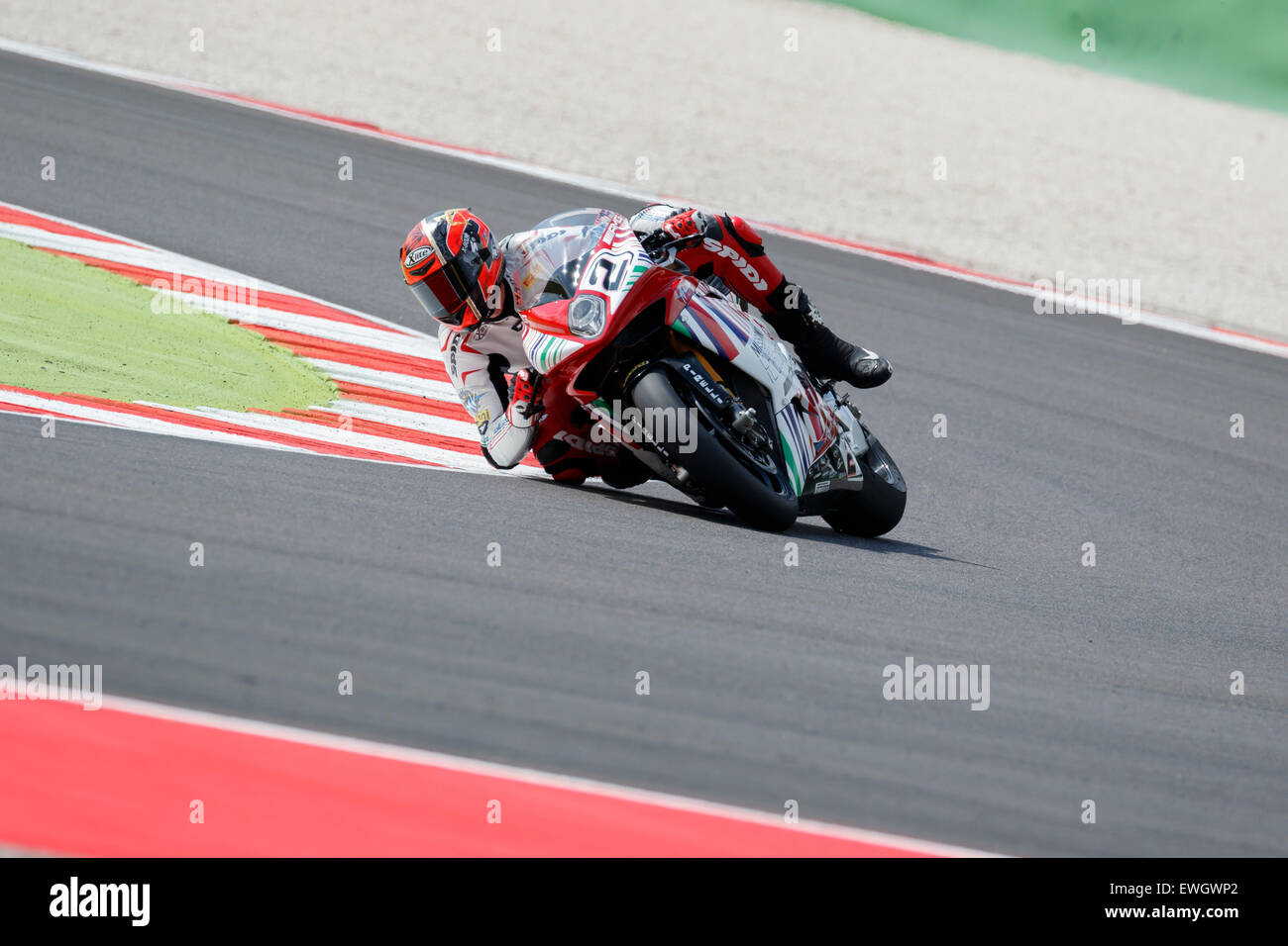 Misano Adriatico, Italie - le 20 juin : MV AGUSTA F4 RR MV Agusta de Reparto Corse, l'équipe entraînée par Leon CAMIER Banque D'Images