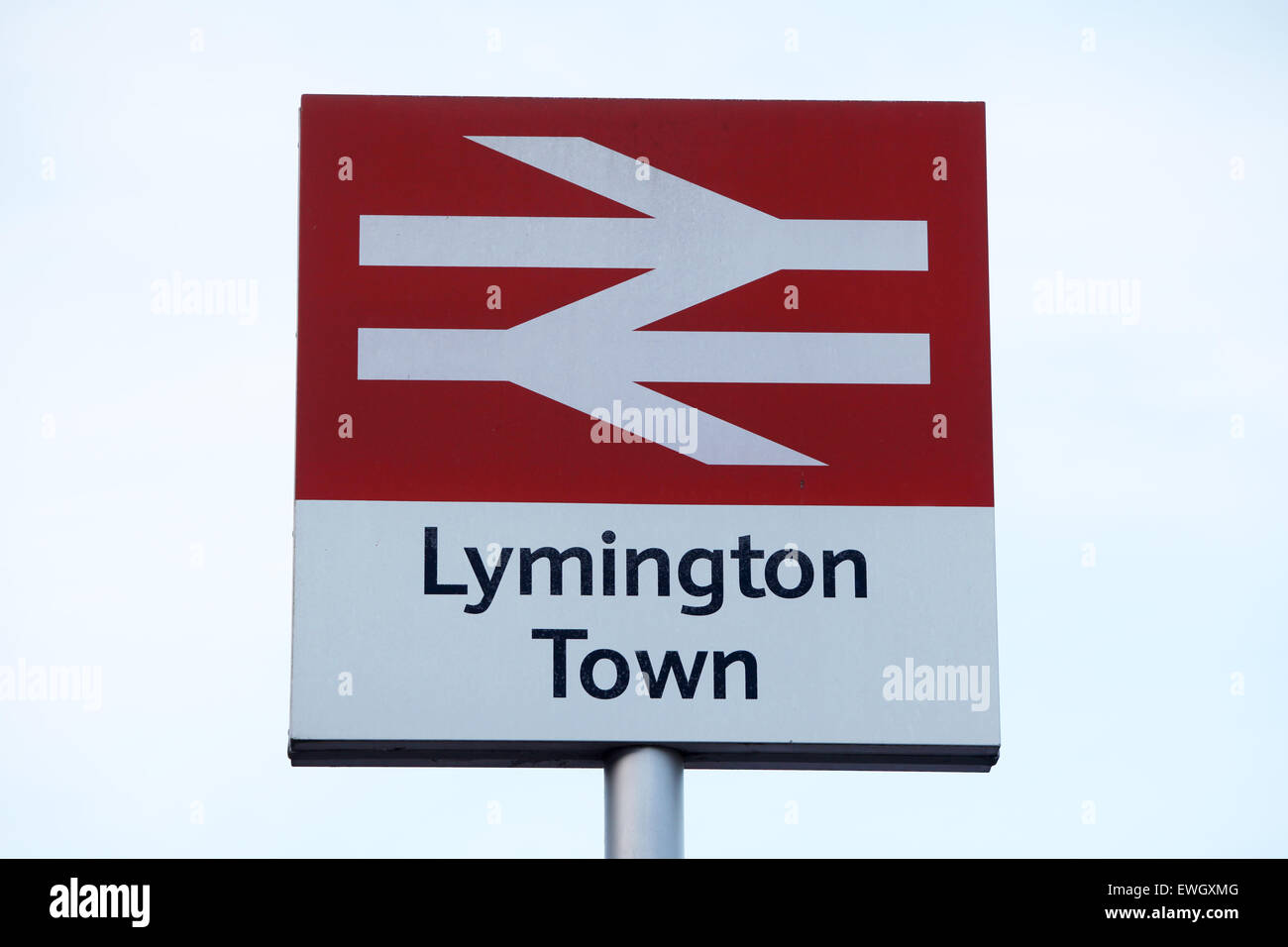 La gare de Lymington, Lymington, Hampshire Banque D'Images
