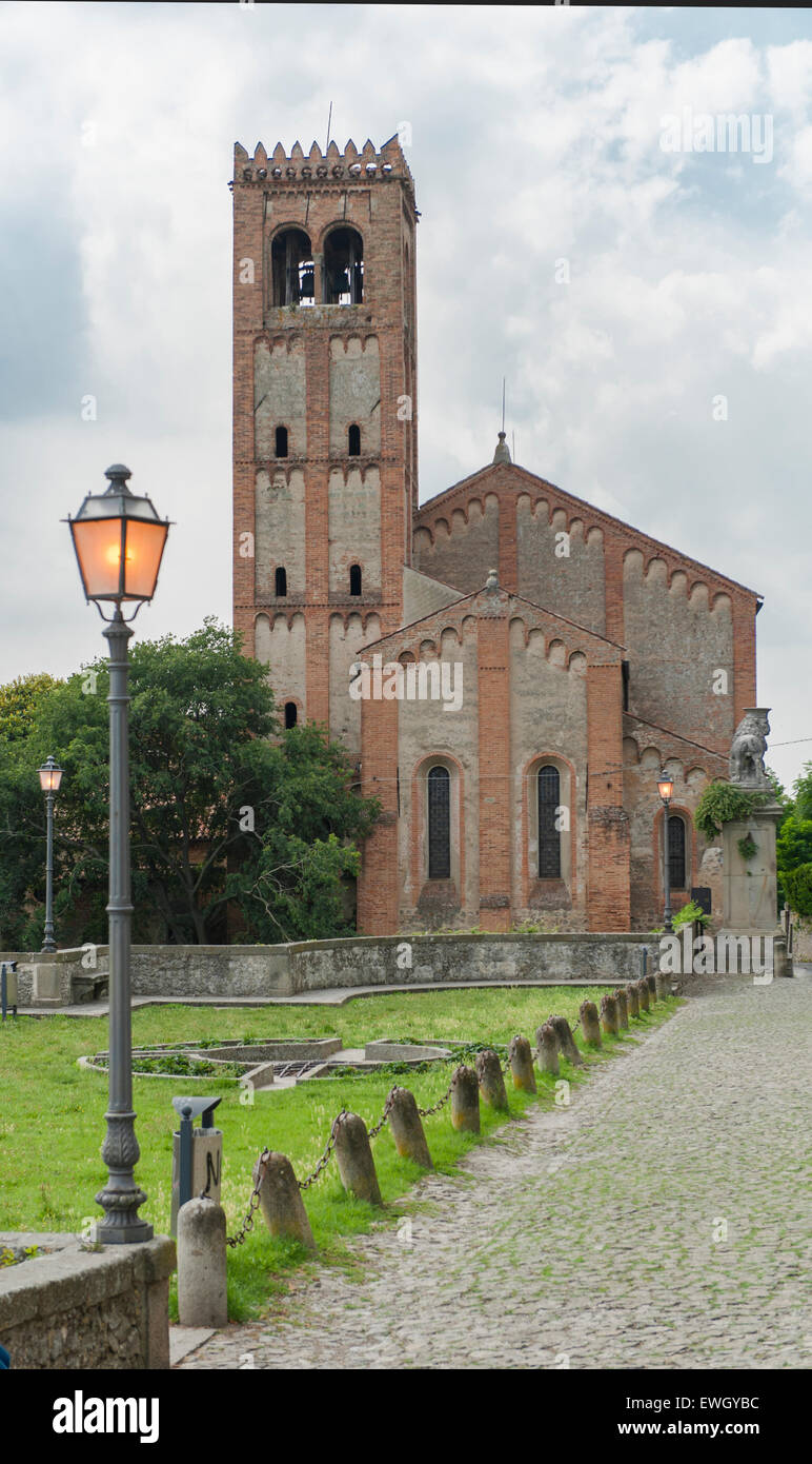 Chiesa di Santa Giustina au sept églises promenade à Monselice, Veneto, Italie Banque D'Images