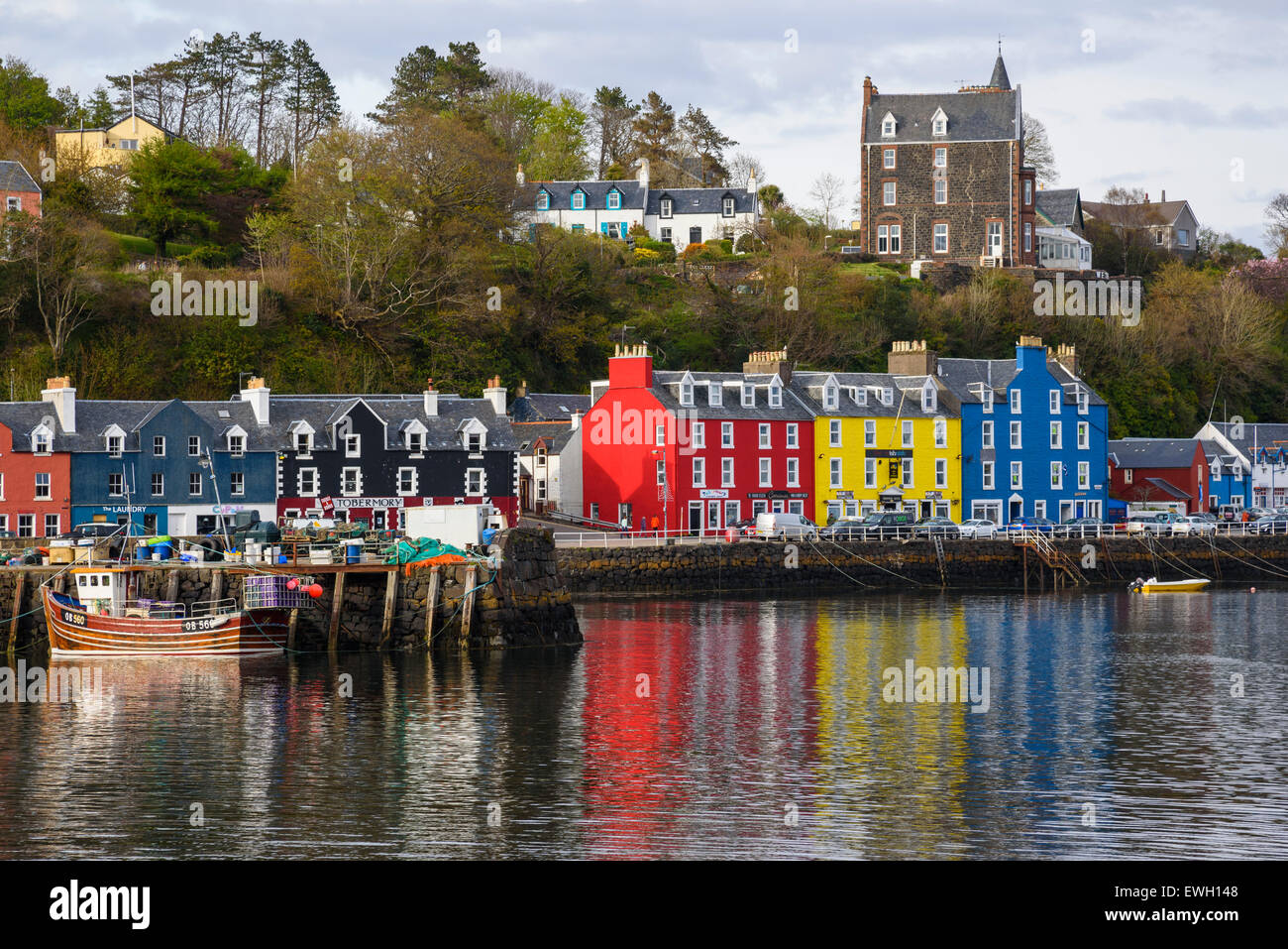 Le port de Tobermory, Isle of Mull, Hébrides, Argyll and Bute, Ecosse Banque D'Images