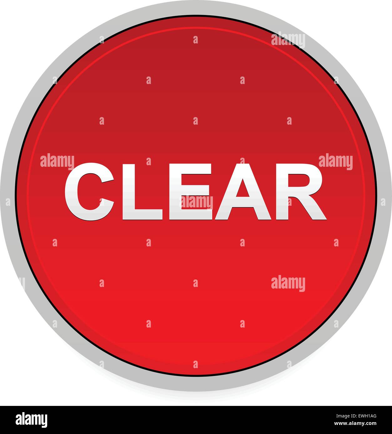 Bouton rouge clair Illustration de Vecteur
