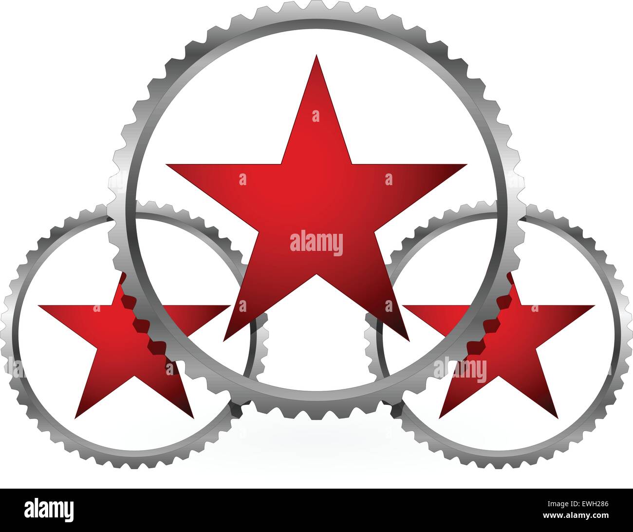 Red stars en vitesses composition Illustration de Vecteur