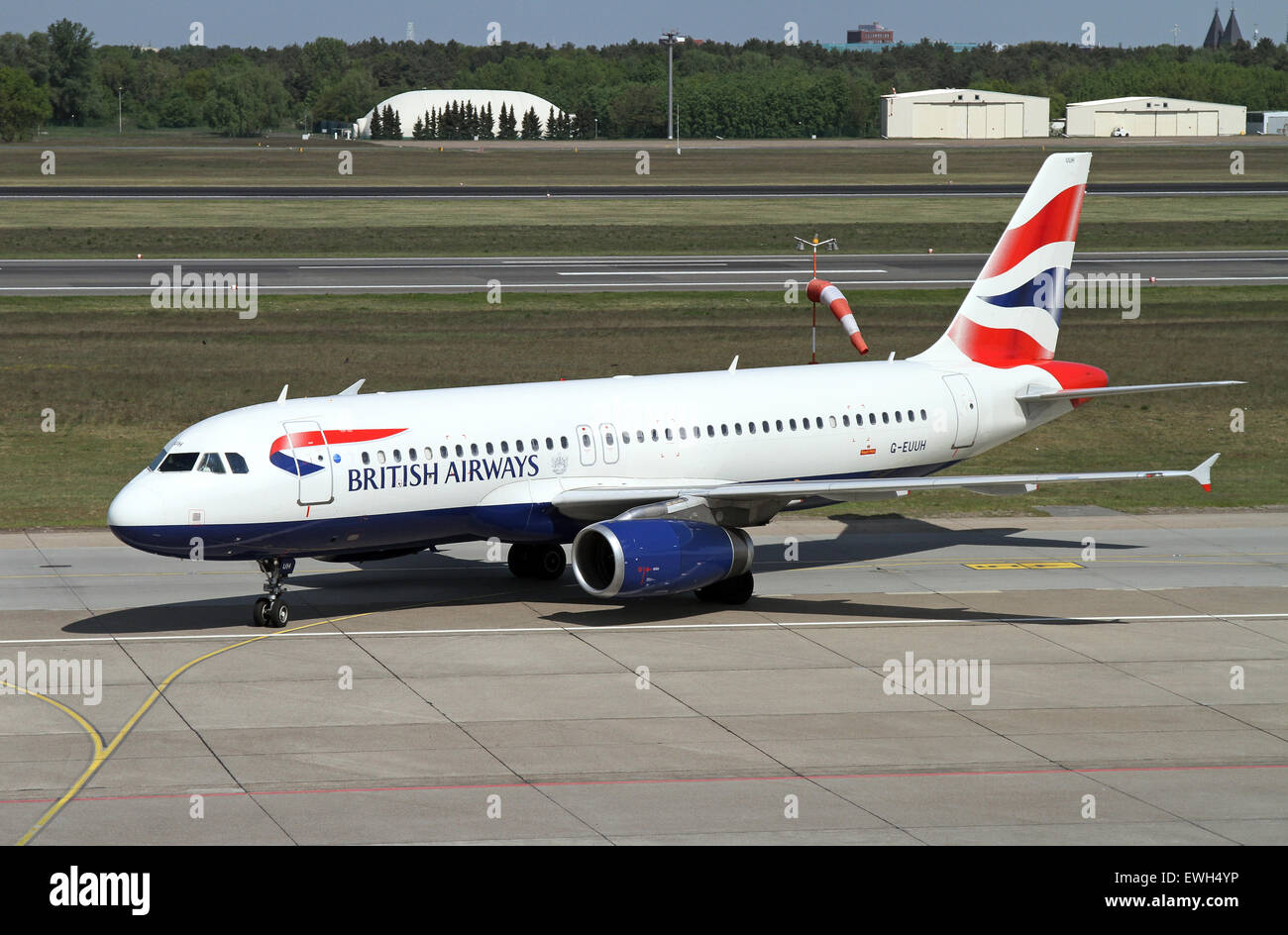 Berlin, Allemagne, l'Airbus A320 de British Airways Banque D'Images
