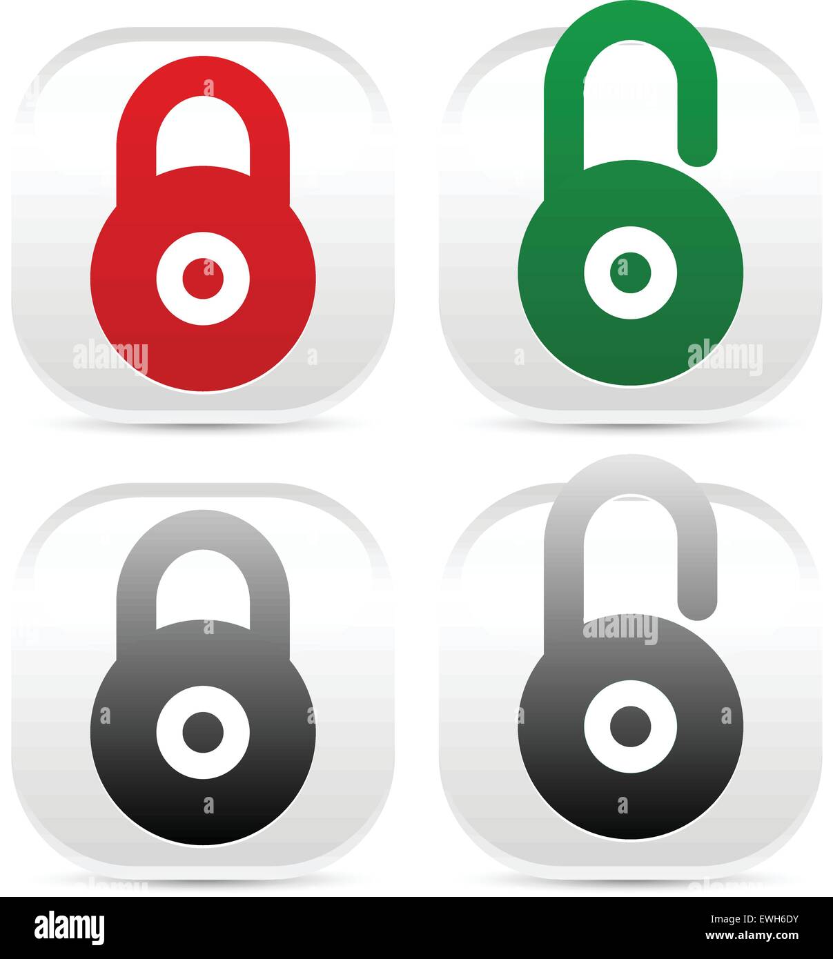 Icônes pictogramme Cadenas Image Vectorielle Stock - Alamy