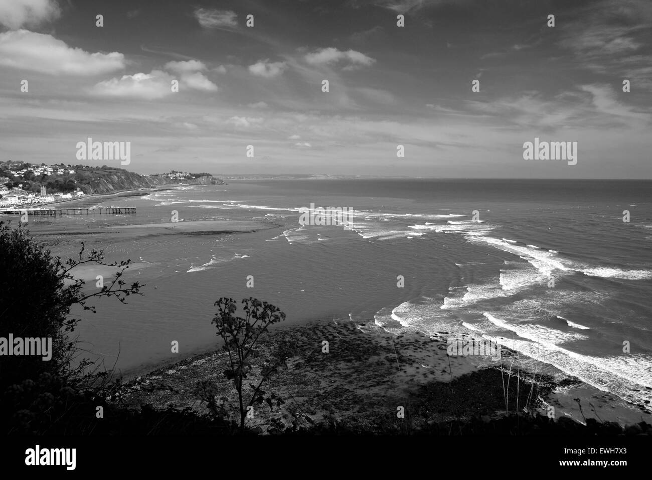 Marée basse autour de l'embouchure de la rivière Teign estuaire. Banque D'Images