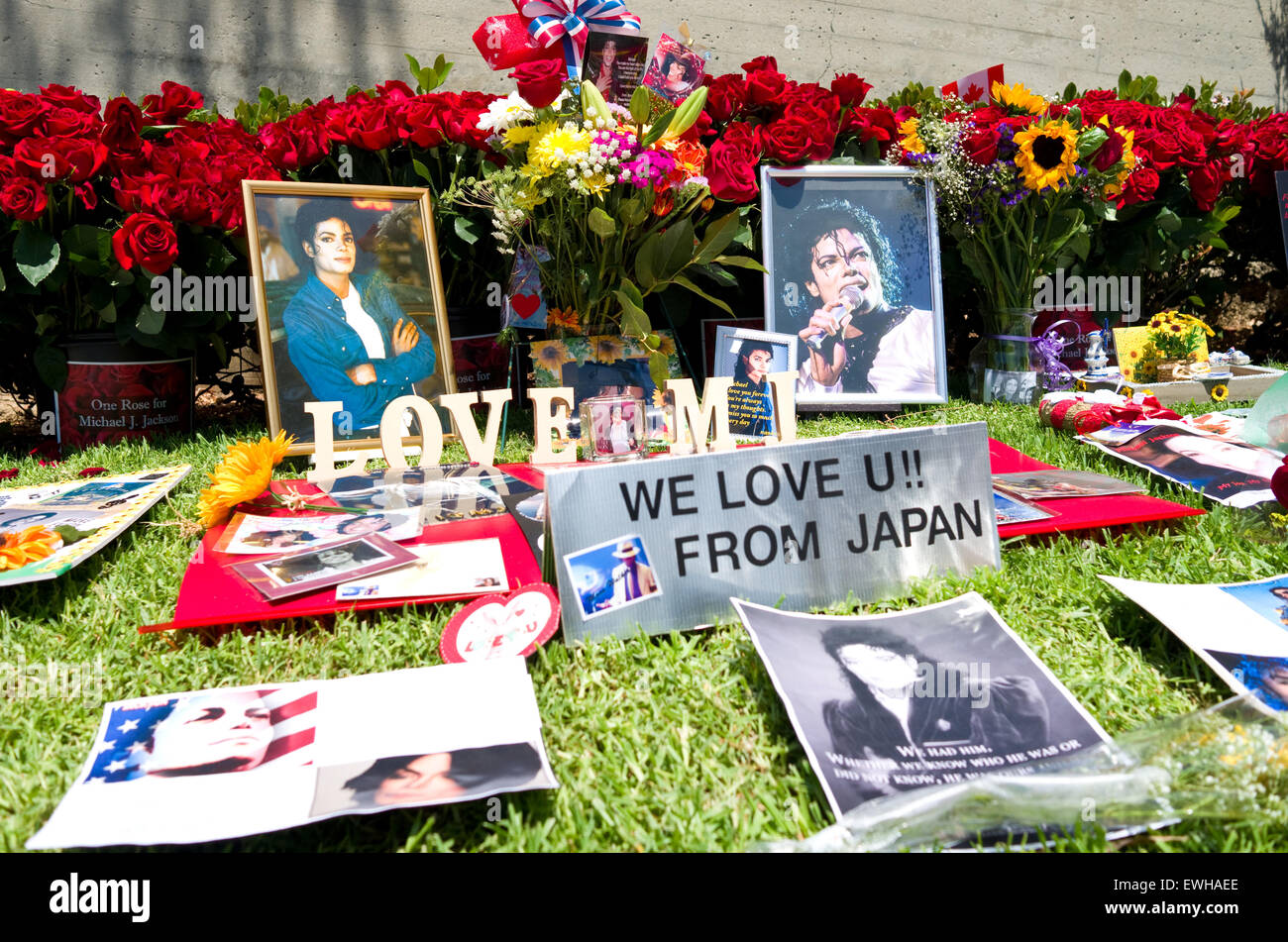 Michael jacksons grave Banque de photographies et d’images à haute résolution Alamy