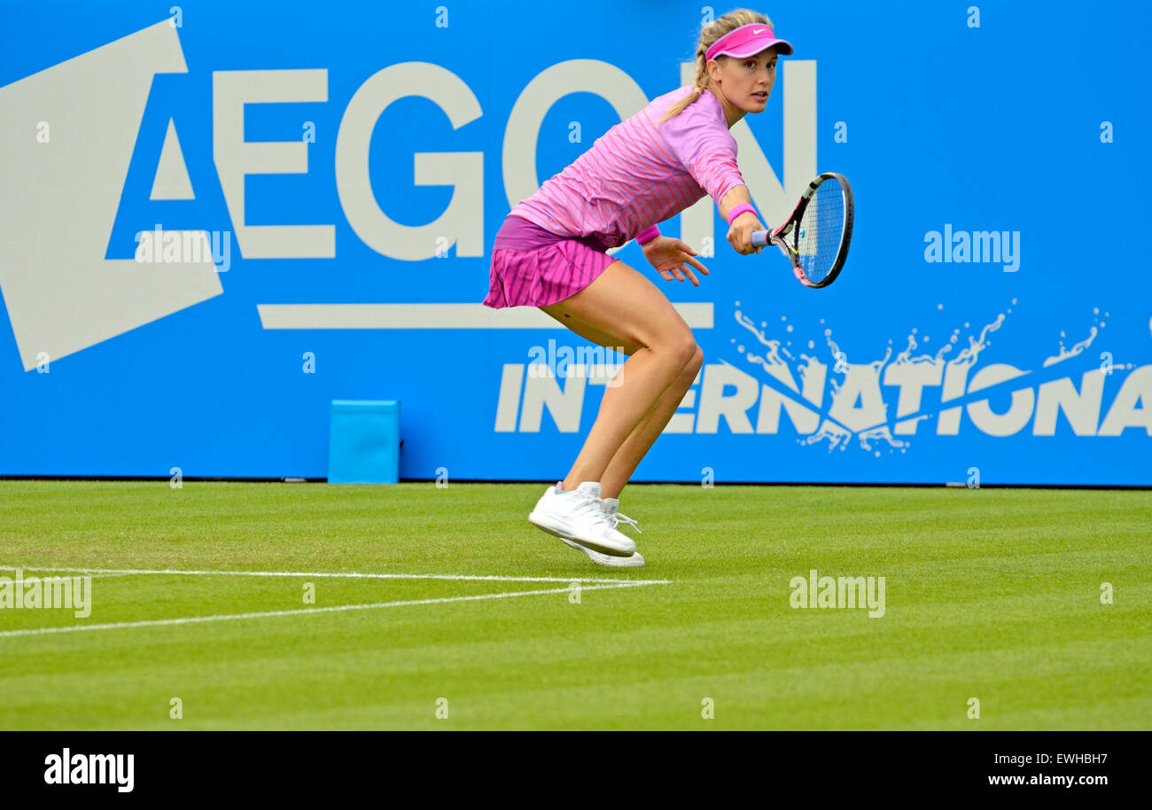 Eugénie Bouchard (Canada) à l'affiche à l'International Aegon à Eastbourne, 2015 Banque D'Images