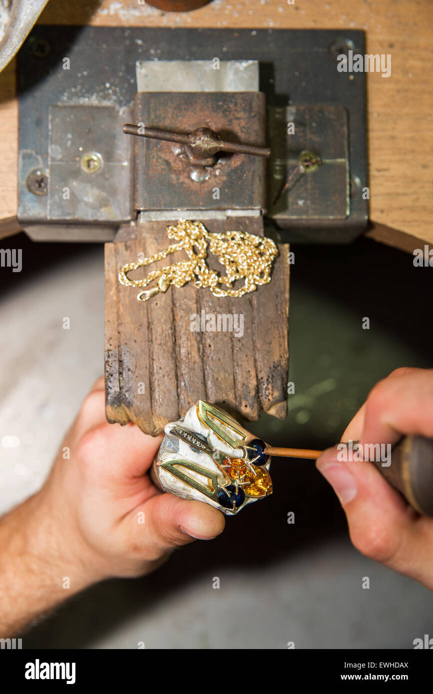 bijoutier Banque D'Images