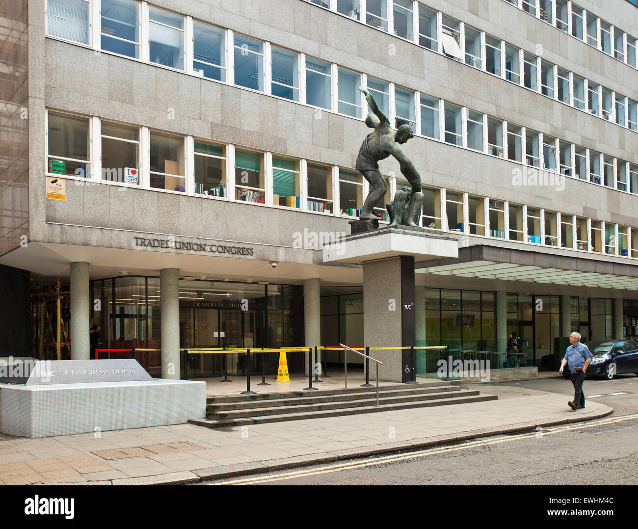 Maison des congrès, les syndicats du centre des congrès de London. Banque D'Images