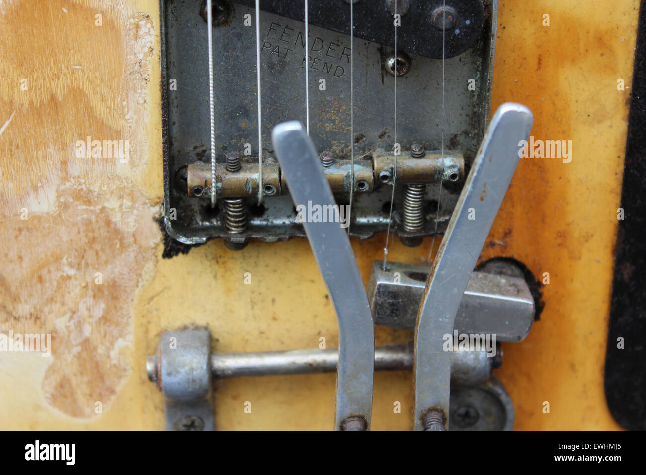 Vieille guitare Fender des années 60 Banque D'Images