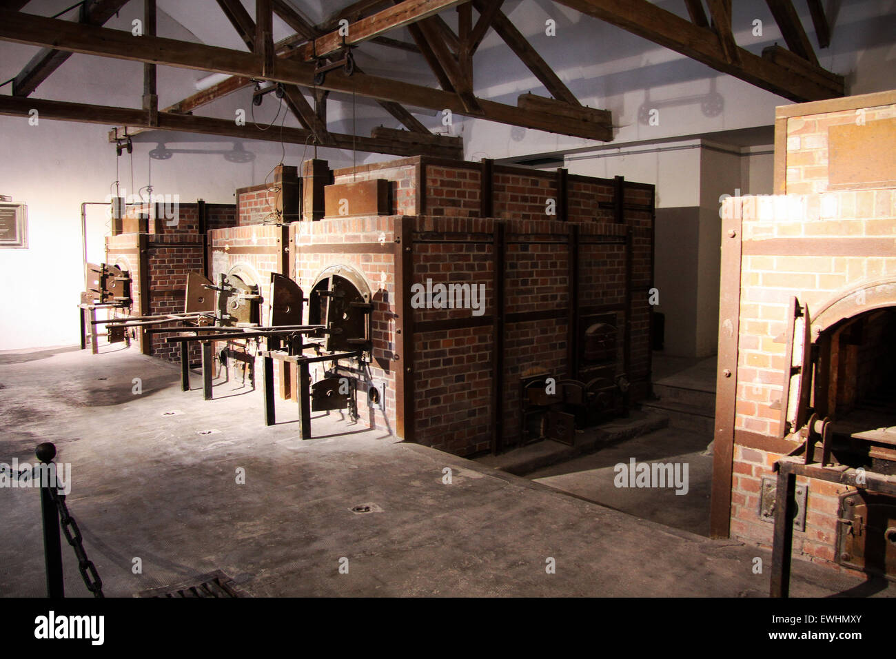 Mémorial du Camp de concentration de Dachau en une journée d'hiver Banque D'Images