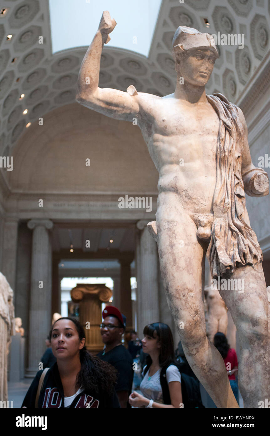Chambre de la période gréco-romaine dans le Metropolitan Museum of Art 1000 Fifth Avenue et 82e Rue. Galeries grecque et romaine Banque D'Images