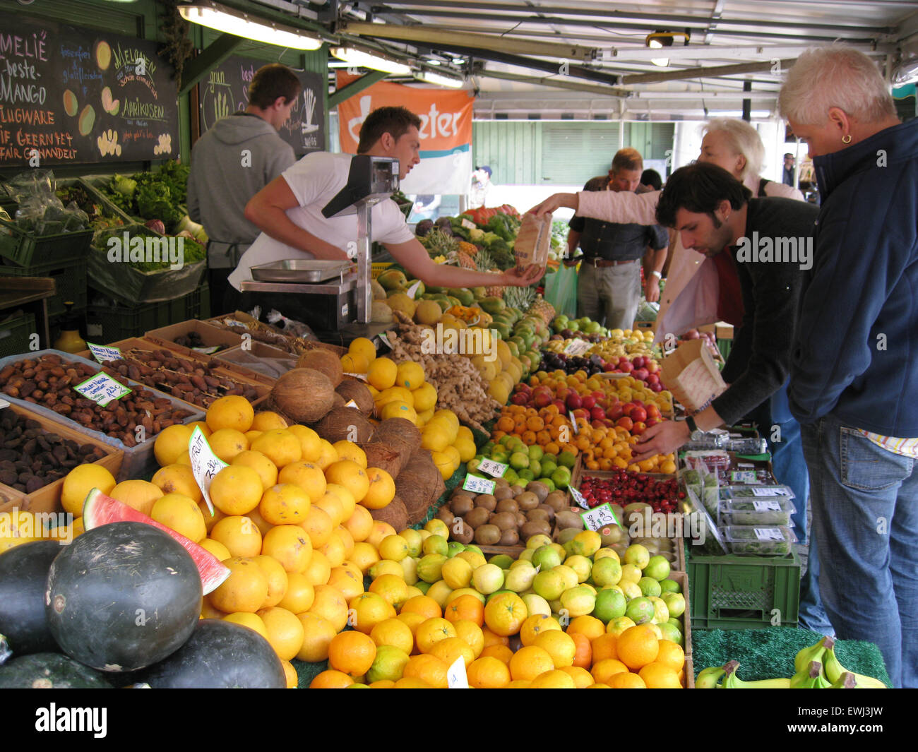 Marché alimentaire allemand Banque D'Images