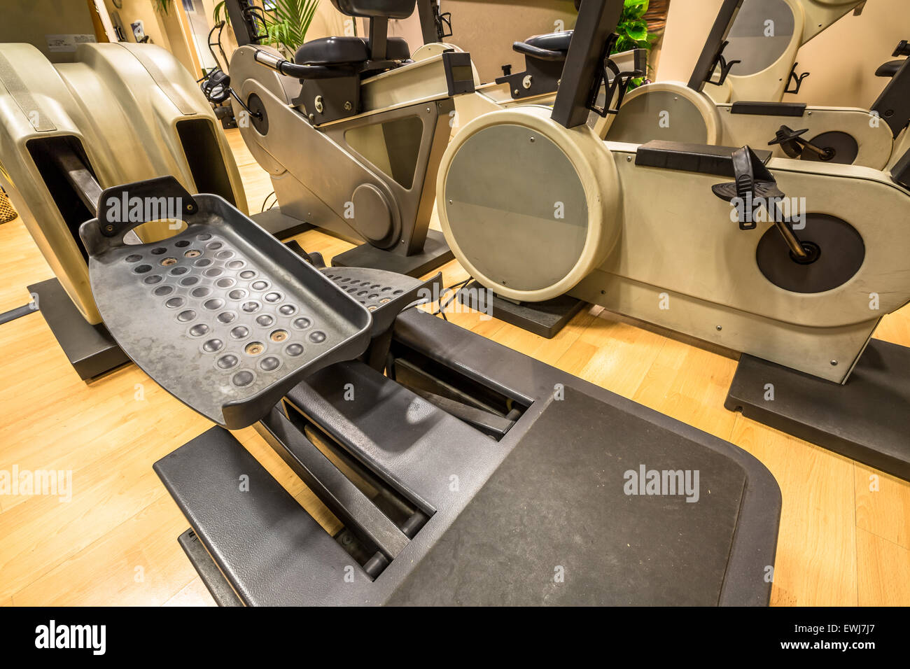 Spinning vélos d'exercice Banque D'Images