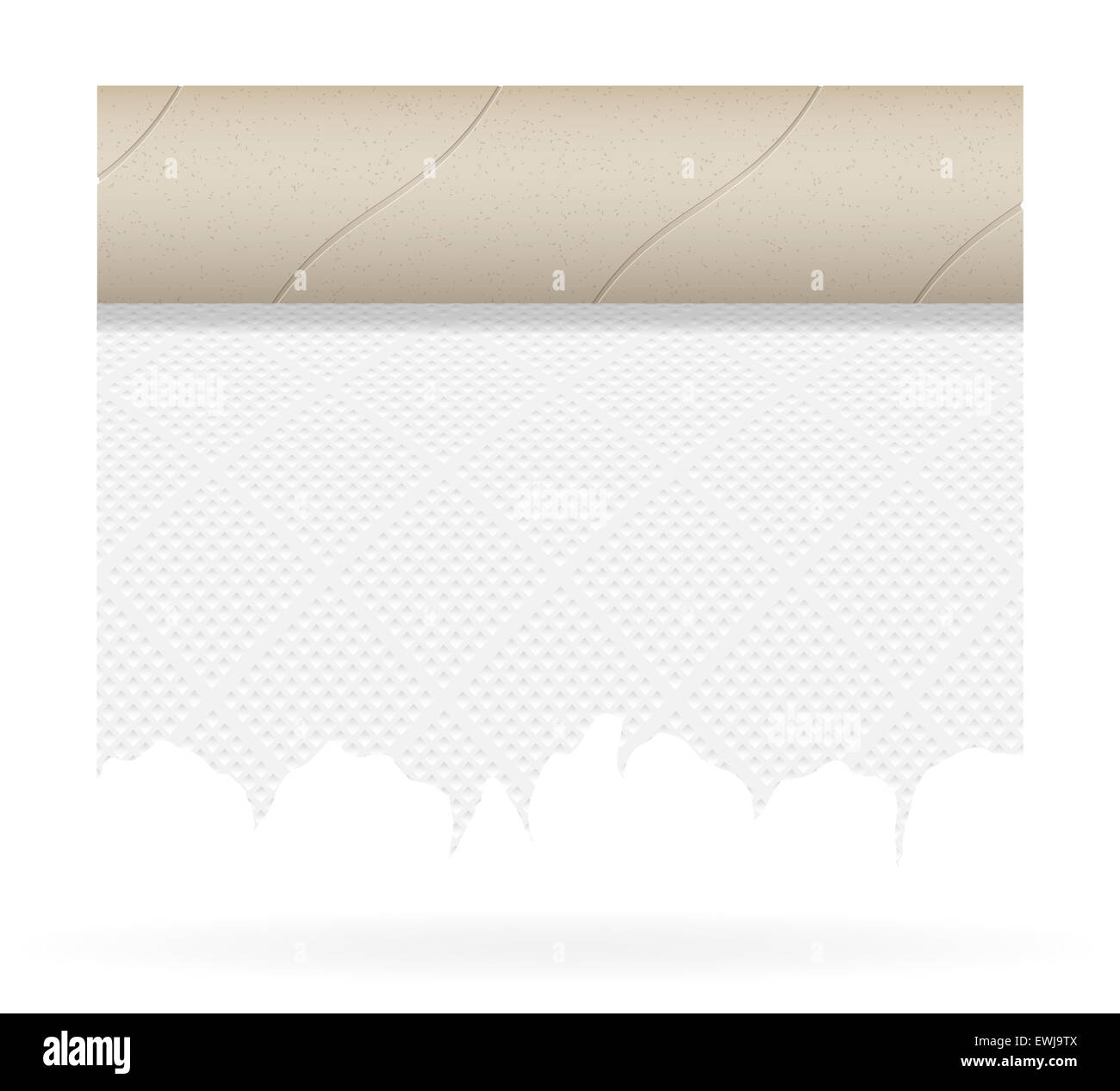 Morceau de papier illustration isolé sur fond blanc Banque D'Images
