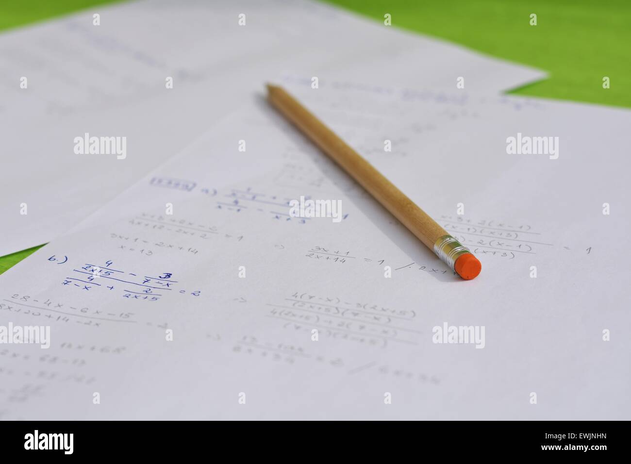 La tâche mathématique Banque D'Images