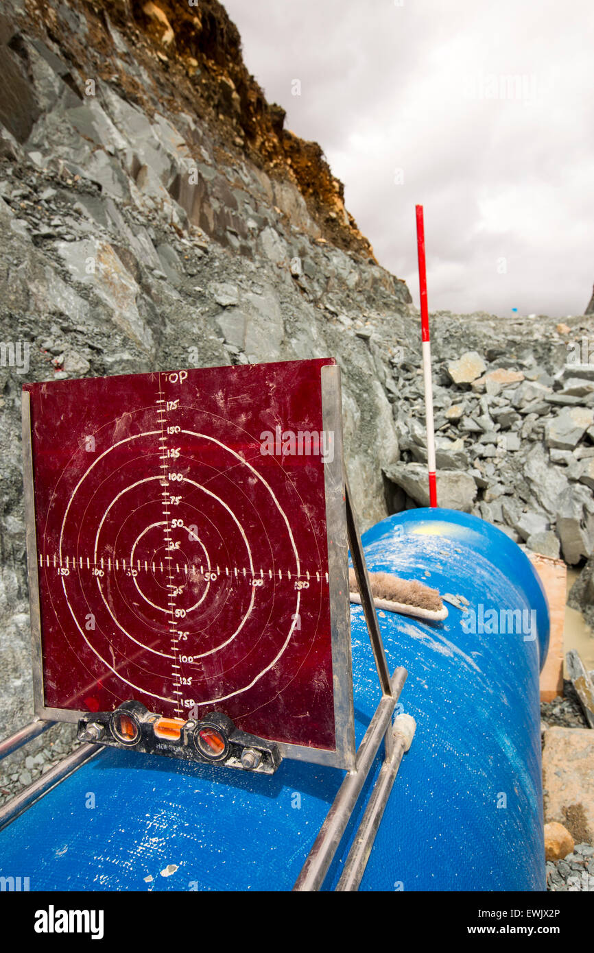 Les travaux de construction du Scandale Beck régime hydro ci-dessus, Ambleside dans le Lake District, UK. Le système est exploité par Ellergreen et lorsque terminé va générer 900 Kw d'électricité. Banque D'Images