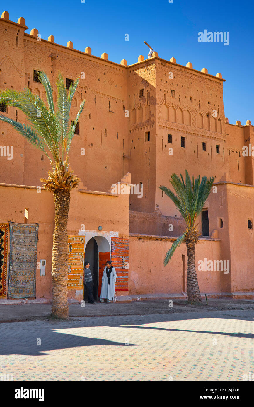 Kasbah de Taourirt, Ouarzazate, Maroc, Afrique Banque D'Images