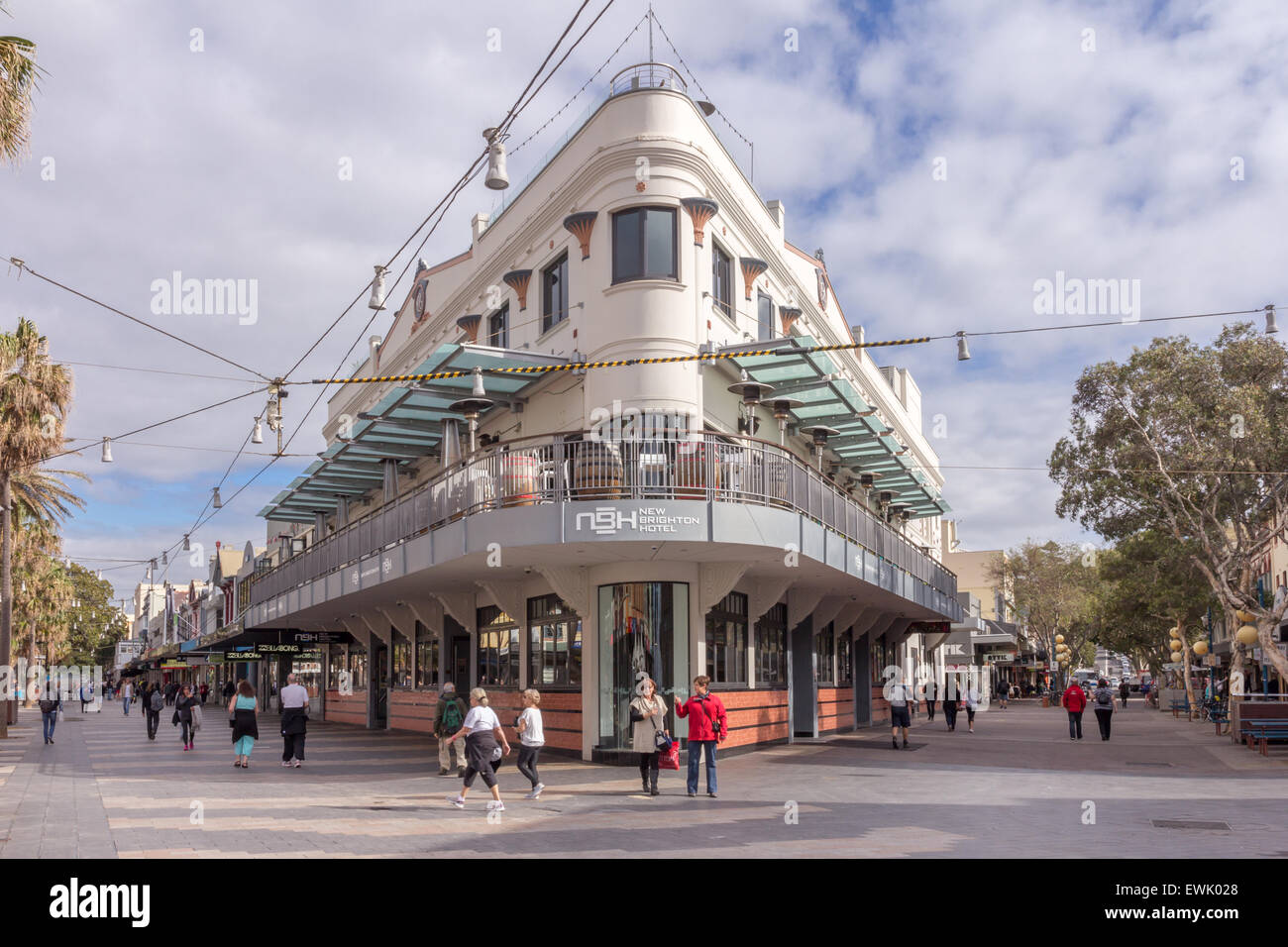 Manly, Australia-June 2015 12e : Le nouveau hôtel de Brighton sur le Corso. L'hôtel a été entièrement rénové en 2011. Banque D'Images