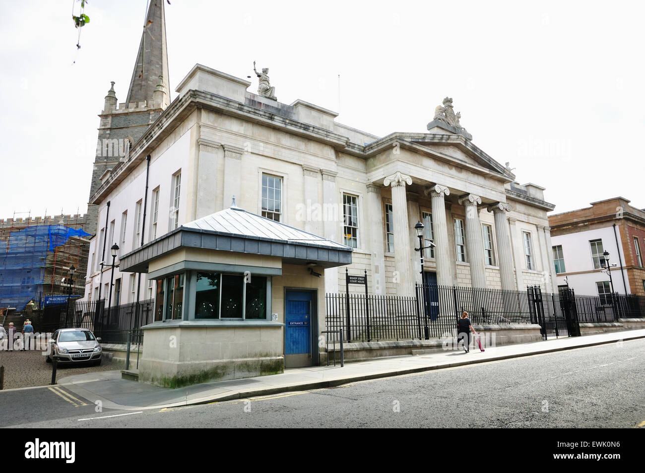 Palais de la rue de l'évêque. Derry, Londonderry. Le Comté de Londonderry. L'Irlande du Nord. United Kingdom. UK Banque D'Images