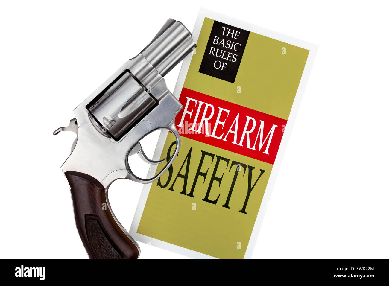 Pistolet pistolet revolver à la sécurité des armes à feu Banque D'Images