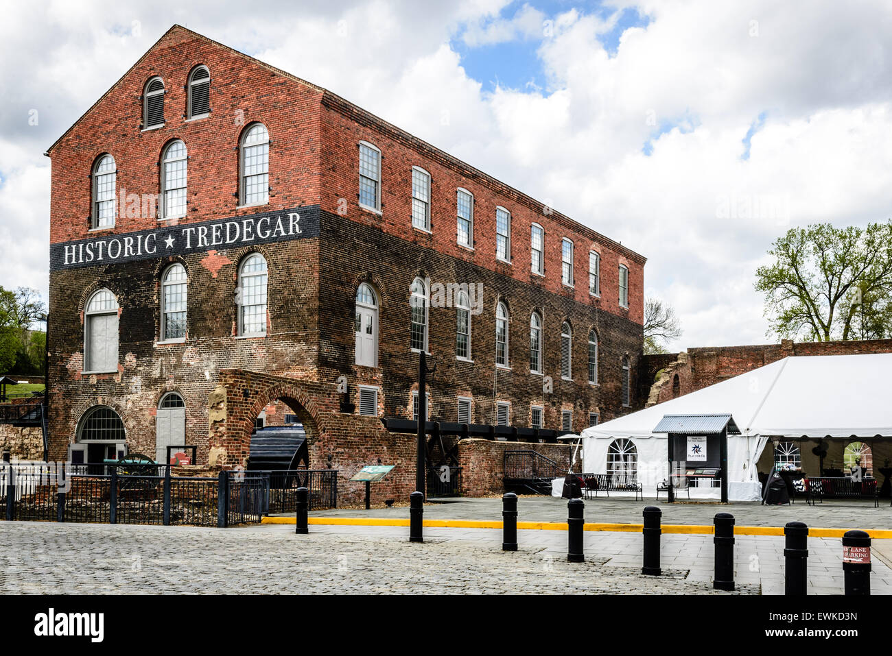 Bâtiment historique, modèle Tredegar Iron Works, Richmond, Virginia Banque D'Images