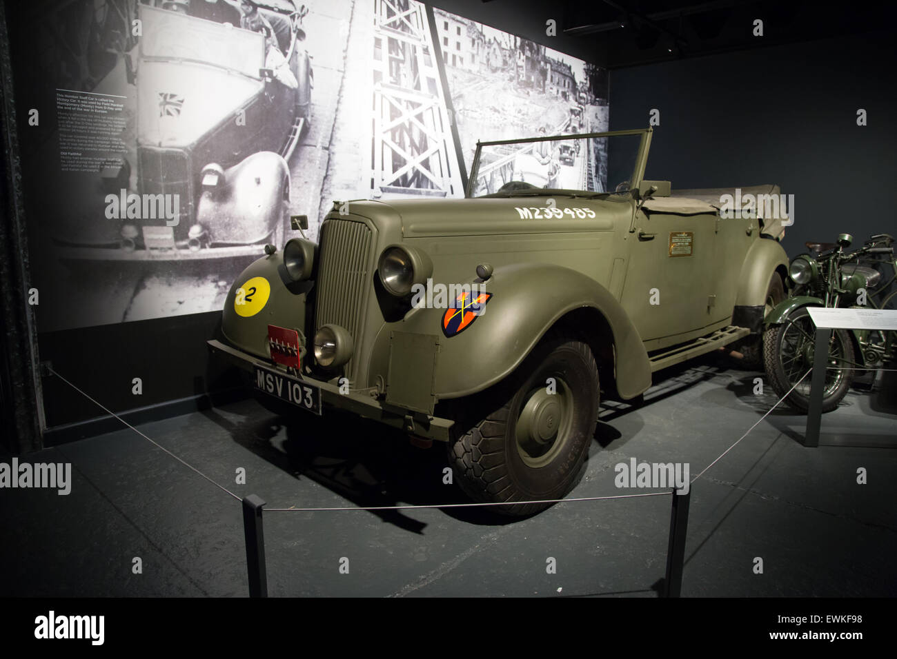 1943 Humber Voiture Personnel, Transport Museum Coventry UK Banque D'Images