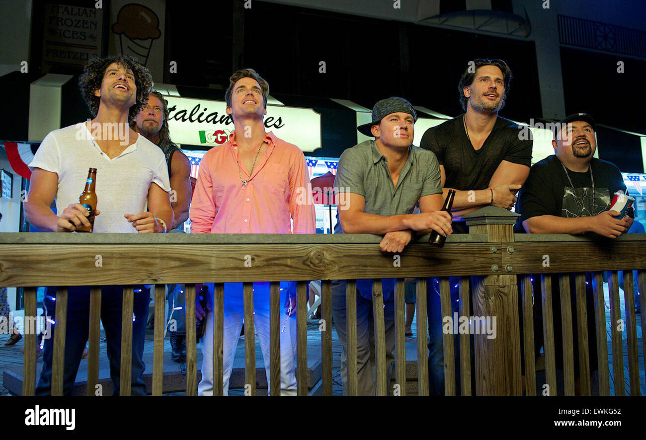 Magic Mike XXL (stylisé comme MMXXL) est une comédie dramatique film réalisé par Gregory Jacobs. Cette photo est pour un usage éditorial uniquement et est l'auteur de la société film et/ou le photographe attribué par le film ou la société de production et ne peut être reproduite que par des publications dans le cadre de la promotion du film ci-dessus. Un crédit obligatoire pour l'entreprise de film est nécessaire. Le photographe devrait également être portés lorsqu'il est connu. Banque D'Images