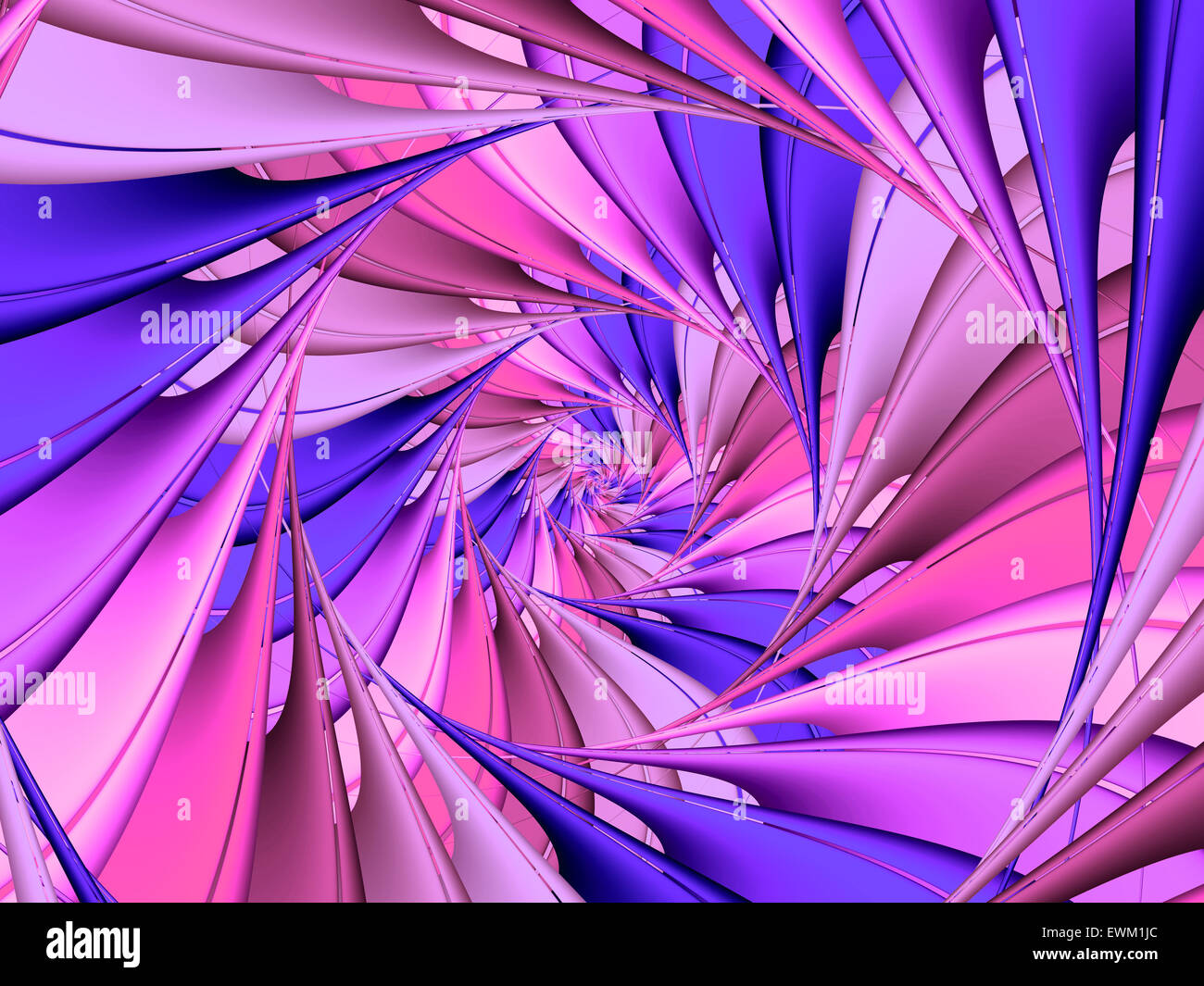 Texture de fond en spirale fractale coloré Banque D'Images