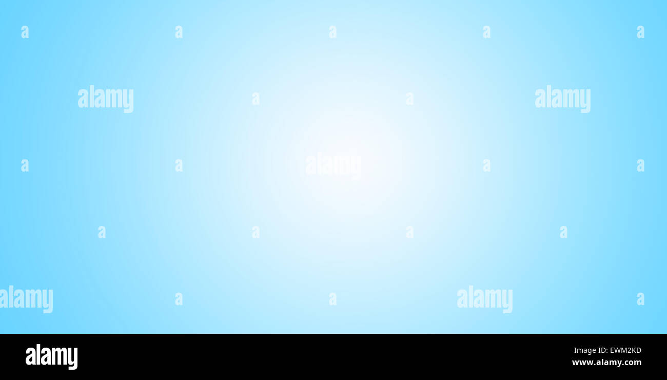 Dégradé bleu clair et blanc sur le fond blanc Banque D'Images