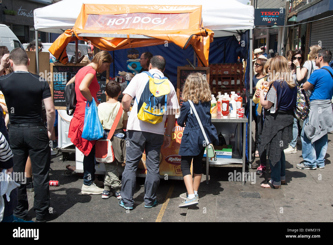 Marché de Portobello Road North West Kensington London England Banque D'Images