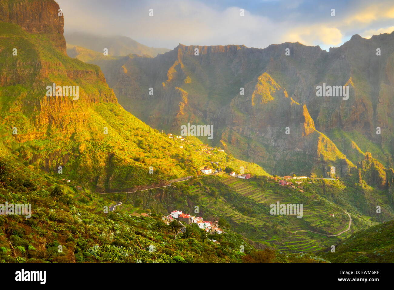 Village de Masca, Tenerife, Canaries, Espagne Banque D'Images