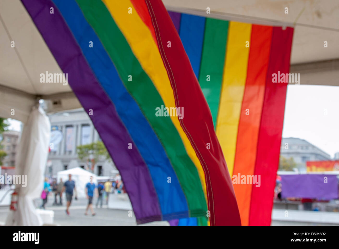 Les images de la Gay Pride à San Francisco, Californie. Banque D'Images