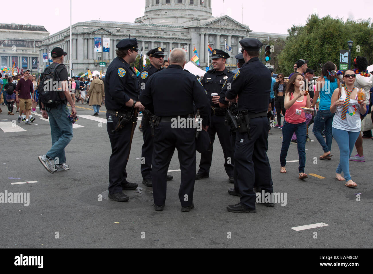 Les images de la Gay Pride à San Francisco, Californie. Banque D'Images