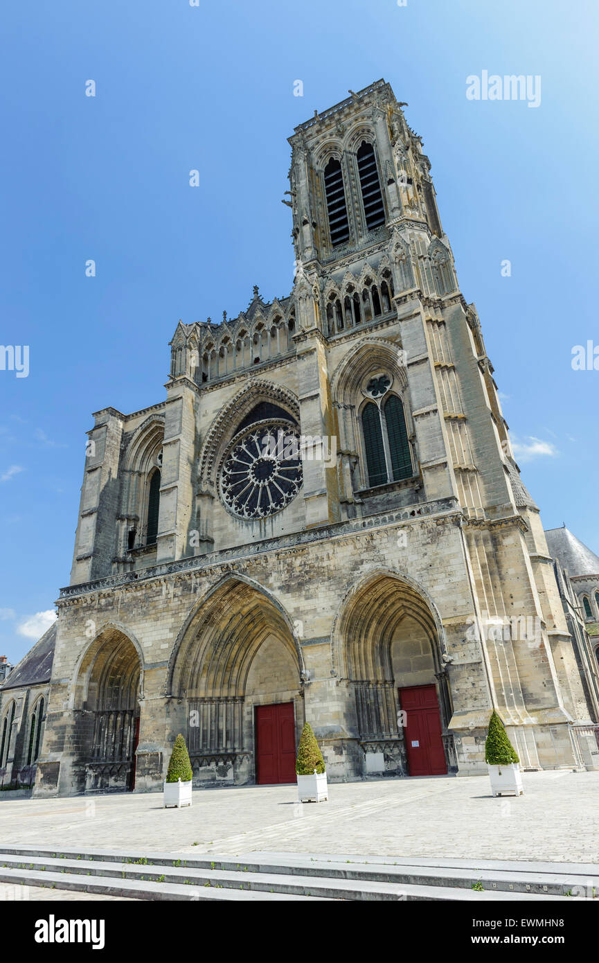 Basilique-cathédrale de Soissons Banque D'Images