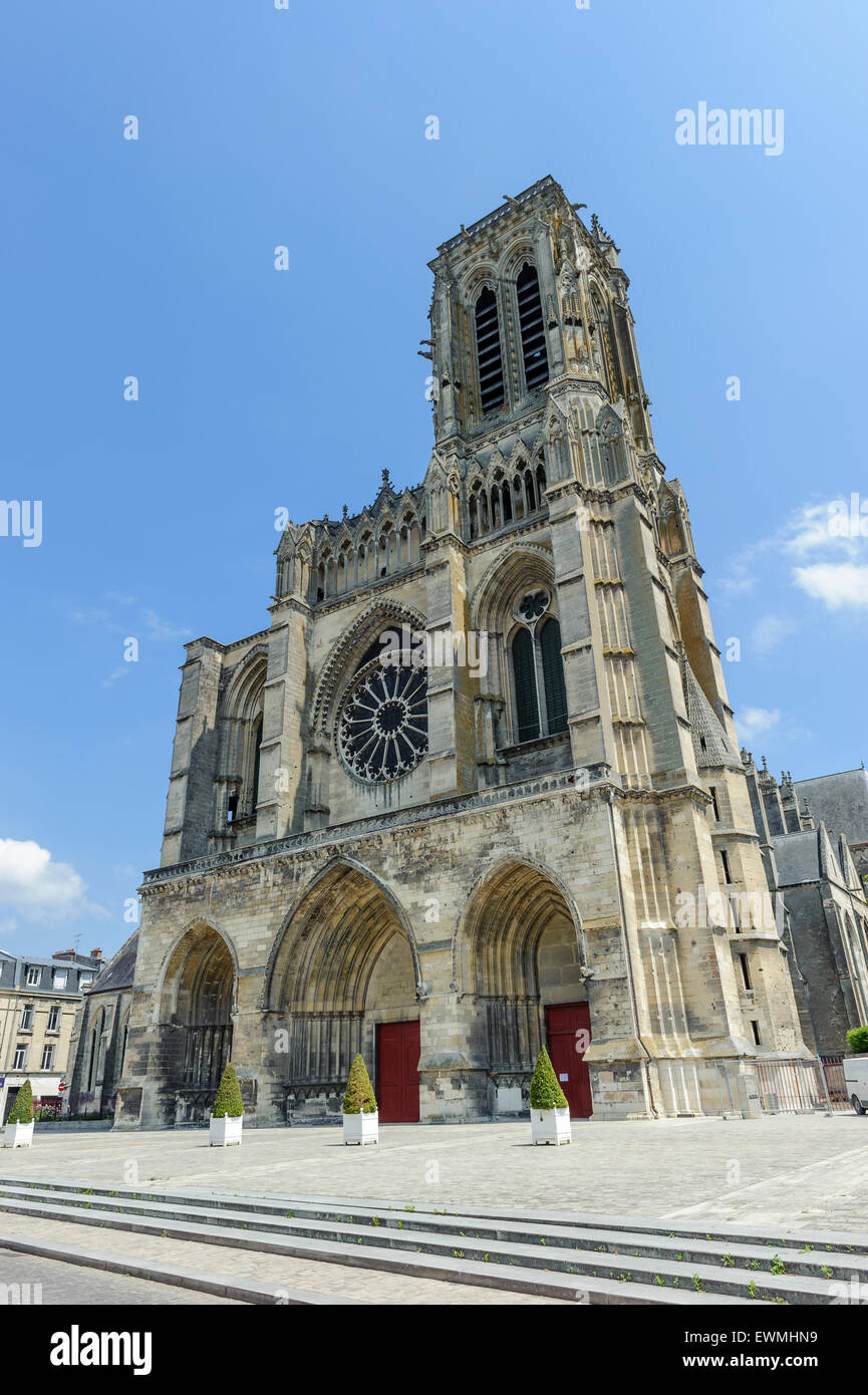 Basilique-cathédrale de Soissons Banque D'Images