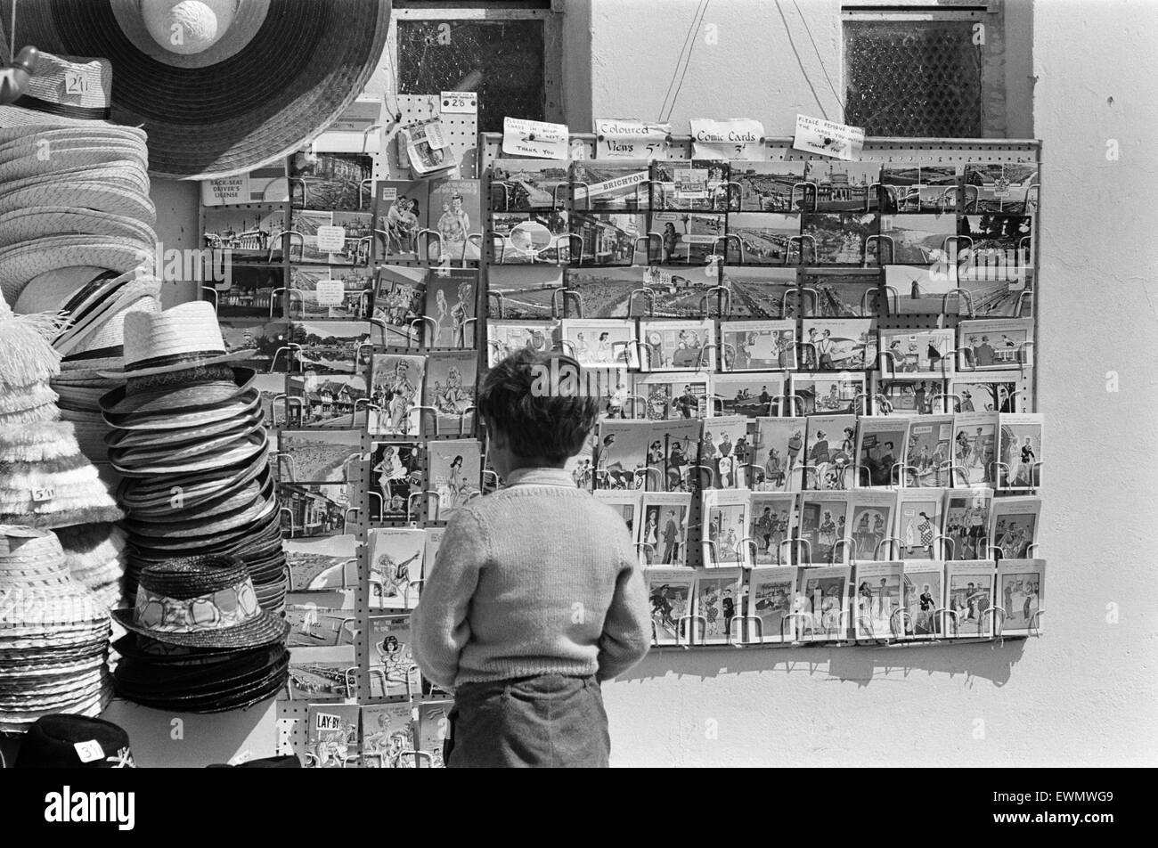 Carte postale humour Banque d images noir et blanc Alamy