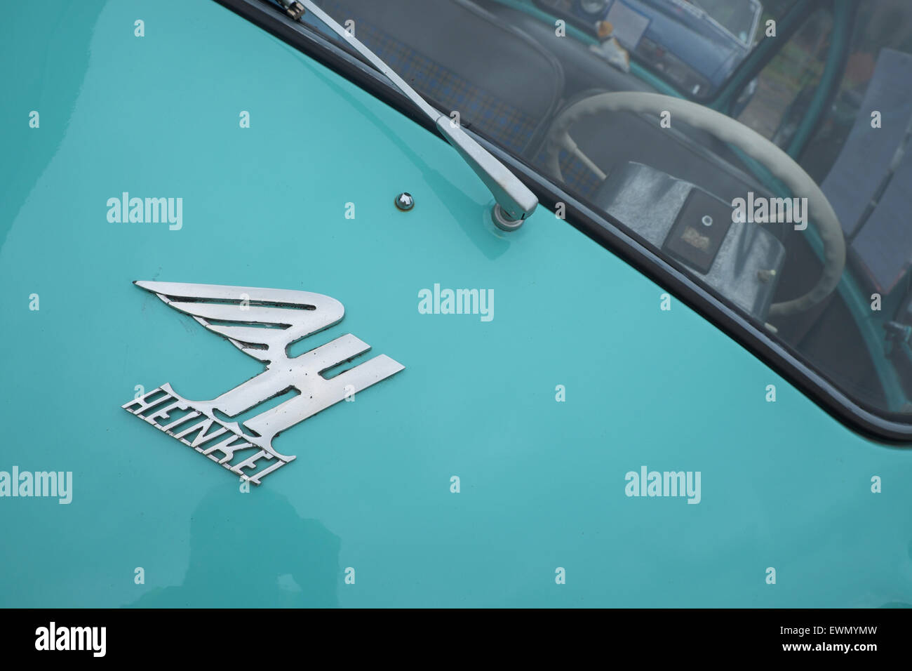 Heinkel Bubble car la conduite à droite Banque D'Images