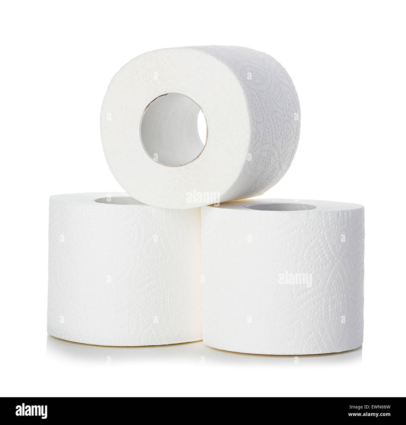 Papier toilette isolé Banque D'Images