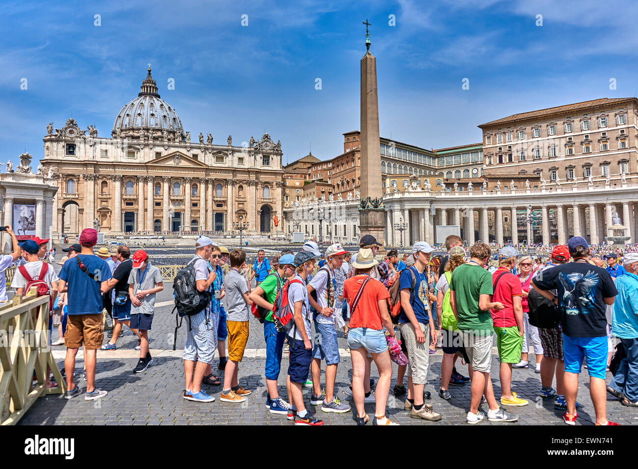 Cité du Vatican, le Palais apostolique est la résidence officielle du Pape, qui est situé dans la Cité du Vatican Banque D'Images