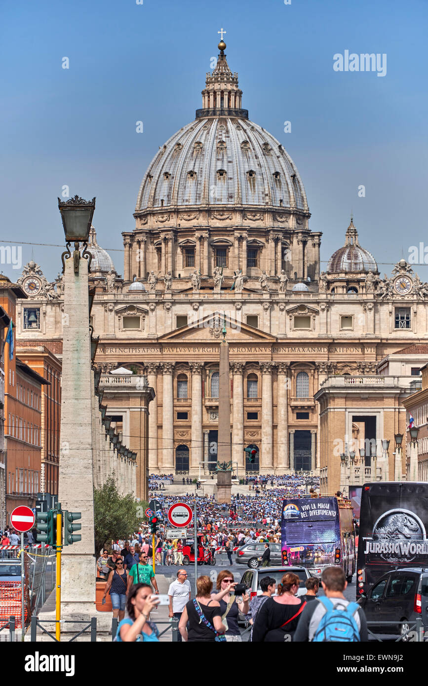 Cité du Vatican, le Palais apostolique est la résidence officielle du Pape, qui est situé dans la Cité du Vatican Banque D'Images